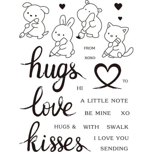 Transparent Clear stamps and metal cutting dies DIY Silicone Seals Scrapbooking