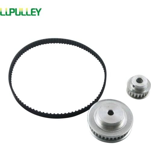 LUPULLEY Timing Belt Pulley XL Set Reduction 4:1 40T 10T Shaft 100mm Engraving Machine Accessories Gears Pulley Belt Kit 132XL