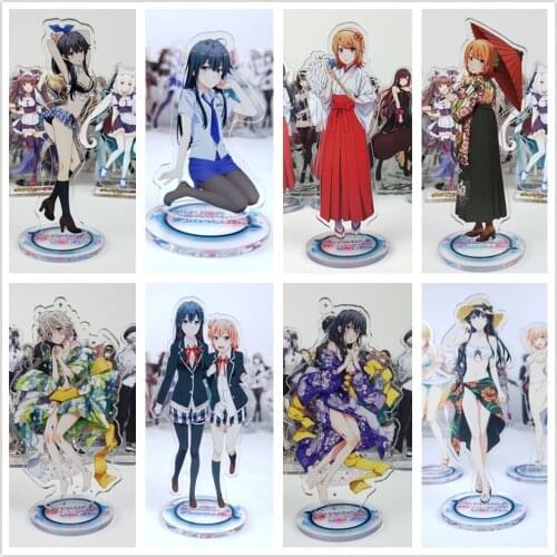Anime My Teen Romantic Comedy SNAFU Yukinoshita Yukino Sexy Acrylic Stand Figure Desktop Decor Collection Model Toy Doll Gifts