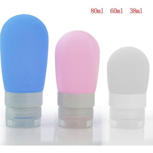 Silicone Points Bottling Travel Cosmetic Shampoo Bottles Shower Gel Extrusion Bathroom Liquid Foam Dispenser Bottles