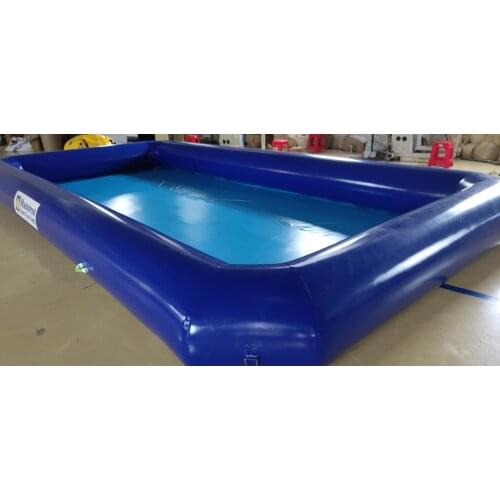 Blue color 0.9mm PVC tarpaulin inflatable pool for water games