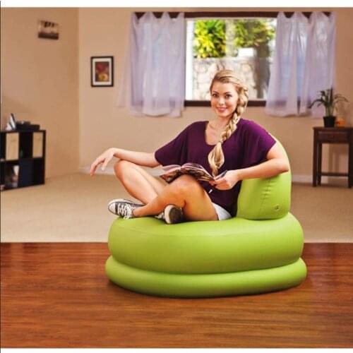 Modern comfortable casual lazy sofa Creative single lunch break chair simple inflatable small sofa Bedroom seat lounge chair