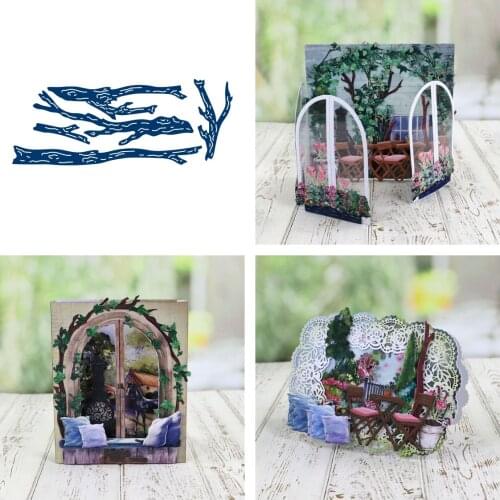 Dry branches Metal Cutting Dies Scrapbook Diary Decoration Stencil Embossing Template DIY Greeting Card Handmade 2021