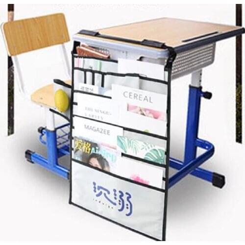 2019 Newest Multi-function desk artifact book storage bag Student desk book hanging bag