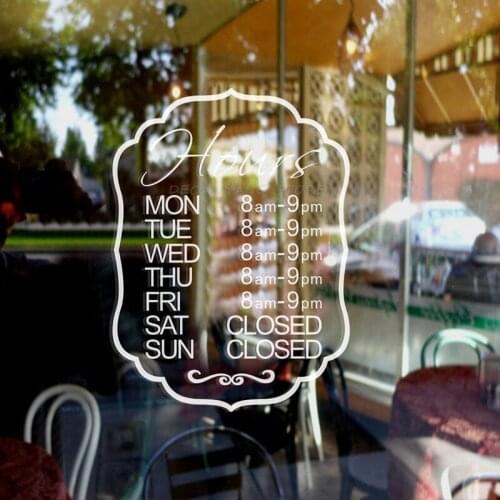 Happy Hour Decal Hours Sign Restaraunt Time Bar Vinyl Sticker Business Door Wall Window A17-048