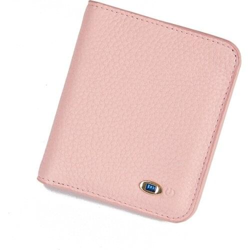 100% real cow leather women short wallet soft card holder 3folder coin purse