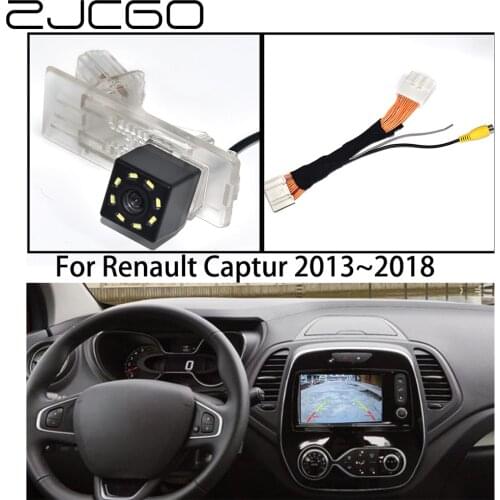 ZJCGO Car Rear View Reverse Back Up Parking Camera Upgrade Original Car Screen for Renault Captur 2013 2014 2015 2016 2017 2018