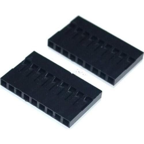 100pcs 9P For Dupont Jumper Wire Cable Housing Female Pin Connector 2.54mm Pitch