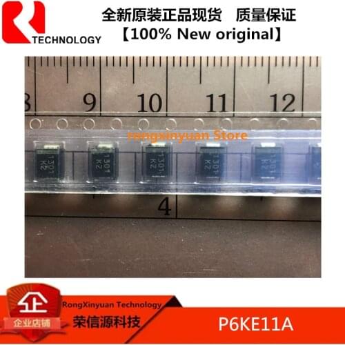 50 pcs P6KE11A KZ DO-214AC SMBJ11A P6KE11A P6SMB11A SMD Unidirectional Transient Suppression Diode SMB 600W New Original