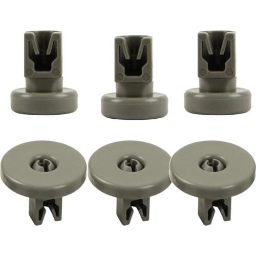 6Pcs Universal Dishwasher Upper & Lower Basket Wheel Roller for AEG Favorit