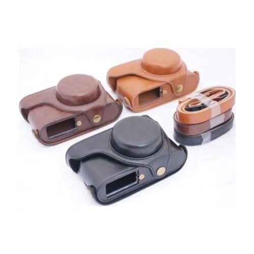Video camera case bag for Leia X1 X2 X-1 X-2 digital camera PU leather camera bag with strap take out battery directly