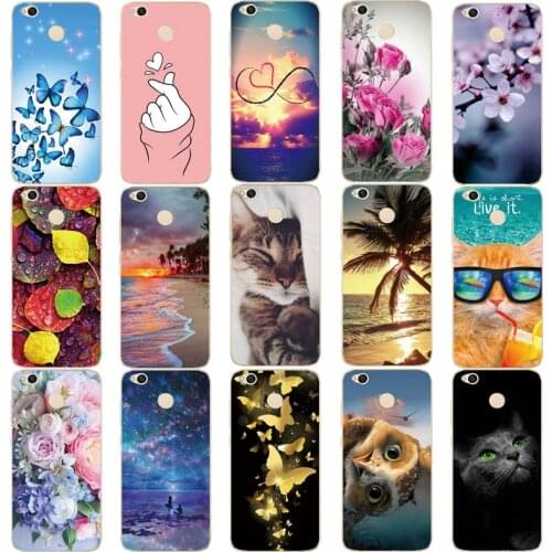 Cases For xiaomi Redmi 4X Case Cover Silicon Cute Cover For xiaomi Redmi 4X Pro Case Cover For xiaomi Redmi 4X Phone case flower