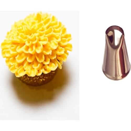 #CP11 Chrysanthemum Stainless Steel Icing Piping Nozzles Pastry Tips Fondant Cup Cake Baking Tools