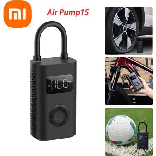 Xiaomi Electric Air Pump 1S Mijia Rechargeable inflator 150P Smart Digital Tire Pressure Detection for Football Car Bike Pump