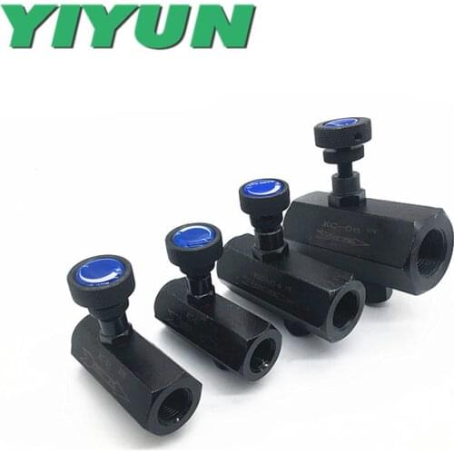 Flow control valve cylinder flow pipe type hydraulic one-way throttle valve KC-02,03,10,06,08,04