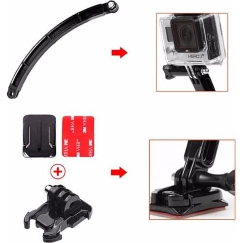 GoPro Helmet Front Mount Accessories Kit Go Pro Hero 5 4 3+ 3 2 1 Motor Bicycle