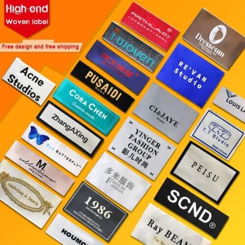 Custom clothing label new lable obaowoven labels, clothing etiquetas,custom labels,printing tags,Damask & satin dered apparel