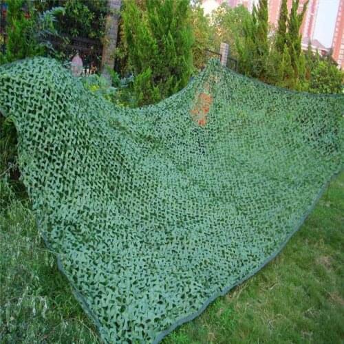 6.6X 10 FT/13X13 FT Army Green Camouflage Net Decoration Photograph Military Camo Netting Hunting Hide Concealment Cover Net