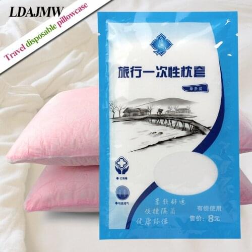 LDAJMW 5 Packs Portable Healthy pillowcase Non-woven Disposable Pillow Cover For Travel Beauty Salon Hotel