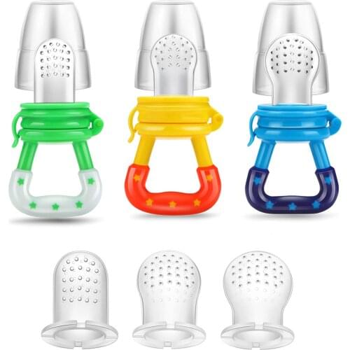 Fresh Food Nibbler Baby Pacifiers Feeder Kids Fruit Feeder Nipples Feeding Safe Baby Supplies Nipple Teat Pacifier Bottles