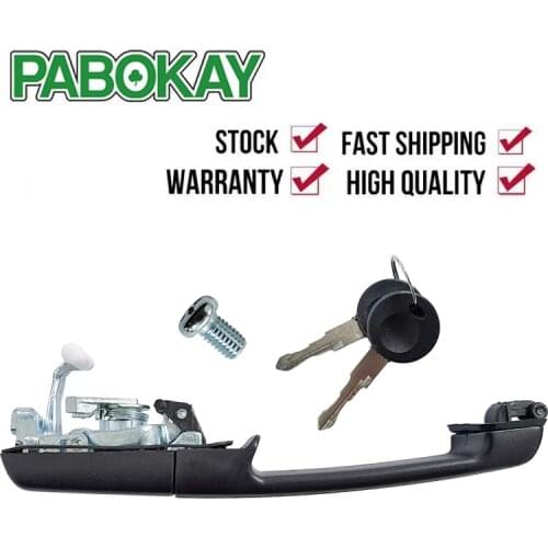 New Door Handle Front Driver Left Side Black FOR VW LH Hand Sedan Passat 357837205B