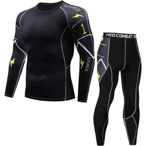 Joshock New Spot sports Tights Men Long Sleeve Sports Mens Fitness T-shirt Quick-Drying Super Elastic PRO Suit