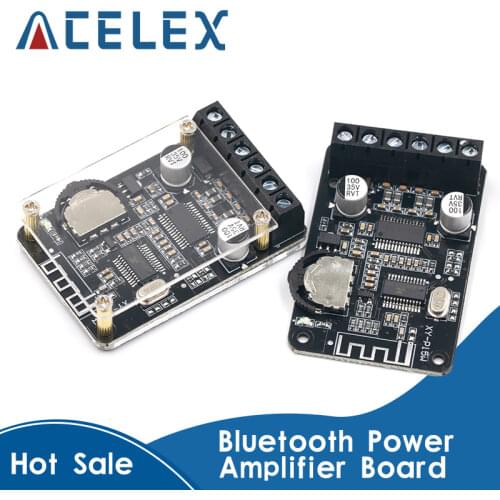 10W/15W/20W Stereo Bluetooth 5.0 Power Amplifier Board 12V/24V High Power Digital Amplifier Module XY-P15W