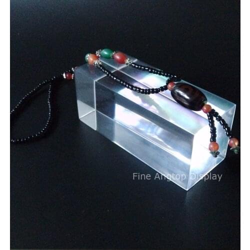 Clear crystal acrylic jewelry display block necklace display set stand holder