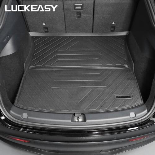 LUCKEASY For Tesla Model Y modely 20202021TPE Rubber Rear Trunk Storage Mat Front Trunk Mat Waterproof Tasteless Protective Pads