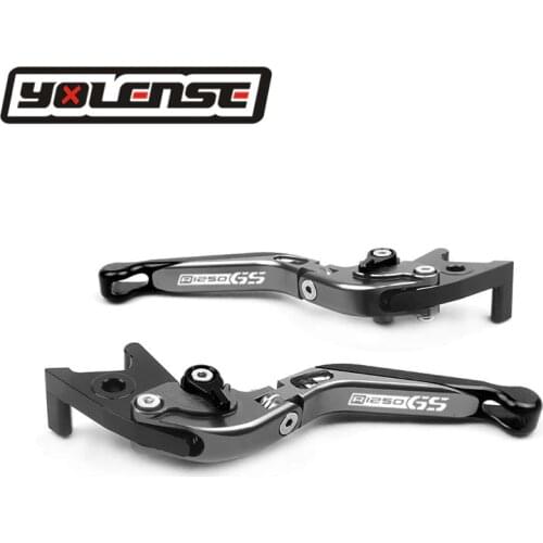 LOGO R1250GS Motorcycle Accessories Folding Extendable Brake Clutch Levers For BMW R1250GS ADV R1250 GS ADV 2018 2019 2020