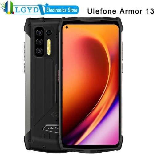 Ulefone Armor 13 Rugged Phone, 8GB+256GB Infrared Distance Measure IP68 Waterproof 13200mAh Android 11 MTK Helio G95 Octa Core