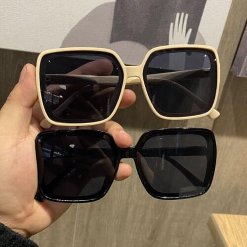 Oversized Sunglasses Brand Designer Women Luxury Transparent Gradient Sun Glasses Frame Vintage Eyewear UV400 Glasses for Lady