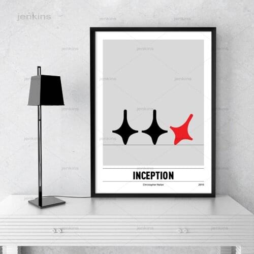Modern Retro Inception Dream Movie Poster Prints Sci-Fi Film Classic Design Inception Minimal Posters Canvas Painting Home Decor