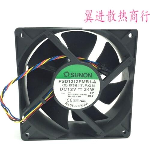 SUNON PSD1212PMB1-A (2).B3817.F.GN DC 12V 24W 120X120X38mm Server Cooling Fan