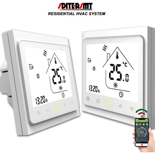 3A 220V 24V Modbus Protocol Heating Radiators Thermostat Control for Floor Heating WIFI Works with Alexa Google Home