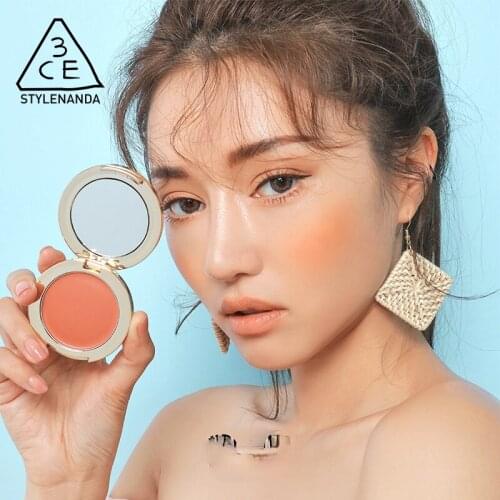 TT3ce Lip Cheek Plate Take a Layer Lipstick Eye Shadow Blusher Cream Apricot