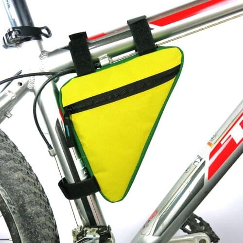 New 4 Colors Waterproof Triangle Cycling Bicycle Bags Front Tube Frame Bag Mountain Bike Triangle Pouch Frame Holder Saddle Bag