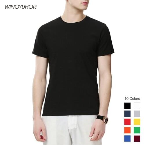 WINOYUHOR Men's Plain T-shirts