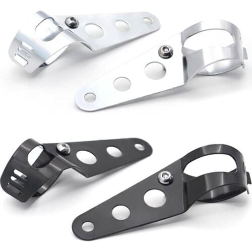 1 Pair Headlight Mount Brackets Turn Light Clamps Motorcycle Accessories Compatible with 35mm-43mm Fork Tubes