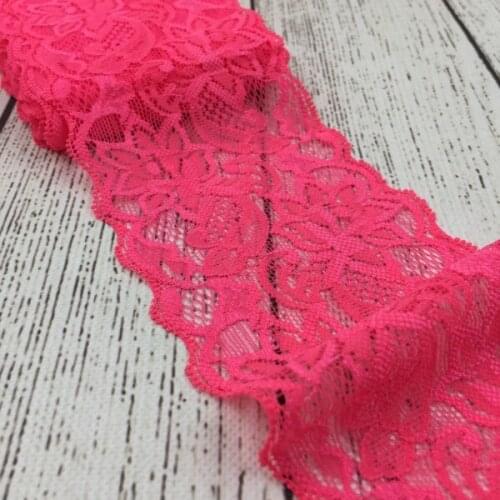 10yards/color/pack 3 inch wide Tulle Lace Trim Lace Ribbon for Ornaments Elastic Lace Stretch for Baby Girls Hair Accessories