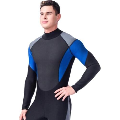 2MM Men Full Body Neoprene Triathlon Wetsuit Scuba Diving Wet Suit for Surfing Snorkeling Spearfishing