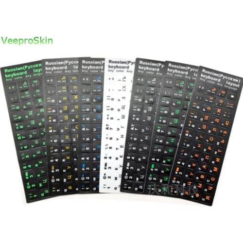 100Pcs/lot Russian Keyboard Replacement Sticker Keyboard Stickers Cover Sticker Alphabet for laptop / desktop keyboards