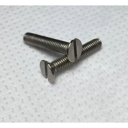 3pcs M1.2 Titanium screw Word of sinking head DIN963 Pure titaniumsGR2 2mm-8mm Length