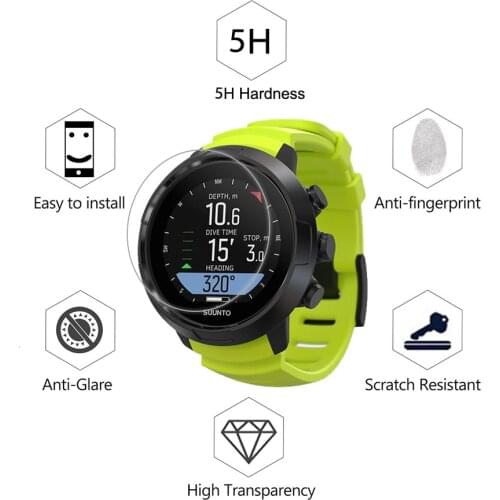 3Pack HD Clear Film For SUUNTO D5 DX D4F D6I D4I Novo Smart watch Anti-shock 7H Nano Explosion-proof Screen Protector not glass