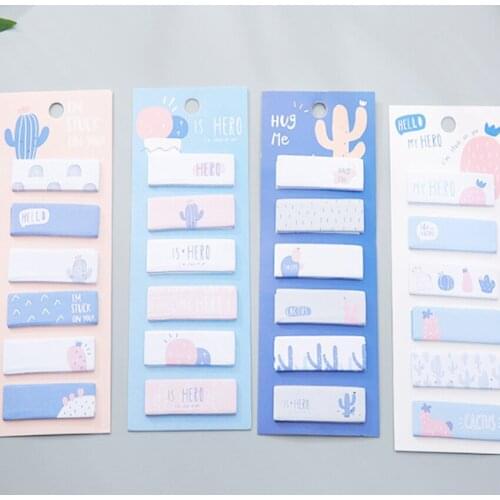 Free shipping 30packs/lot Cactus tag classification Index sticky notes Student stationery office supplies