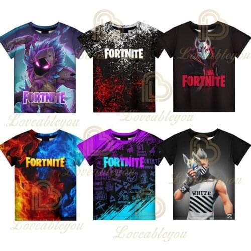 Fortnite Baby Boy Girl Cute Cartoon 3D Print Clothes Children Funny Round Neck Cartoon Children Tops Kids T-shirt Size 110-4XL