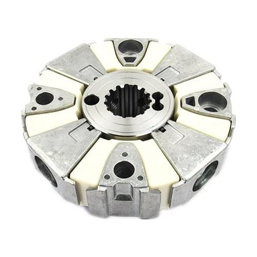 Excavator parts for Hitachi zax270 330 350 360-1-2-3-5G hydraulic pump connection rubber coupling aluminum block Huajian engine