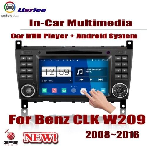 For Mercedes Benz CLK W209 2008~2016 Car Android Player DVD GPS Navigation System HD Screen Radio Stereo Integrated Multimedia