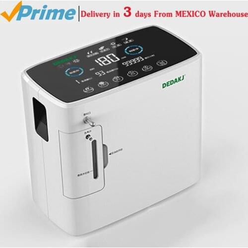 2L-9L DE-2SW Oxygen Generator 110V English Manual Air Purifier 4.5" HD LED Touch Screen Oxygen Concentrator Delivery From Mexico