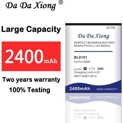 New Upgrade High capacity 2400mAh BL8101 Li-ion Phone Battery for FLY IQ455 mobile phone battery